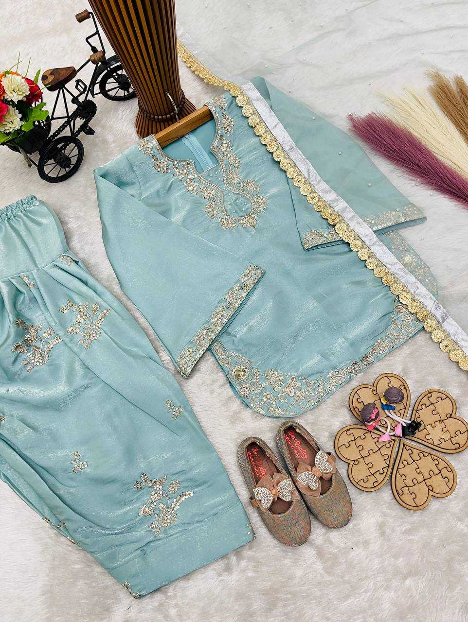 Ynf Cotton RIN234 248 Kids Wear Wholesale Kids Top & Pant Kids Designer Frock Kids Party Wear Ethnic Manufacturer- Kids Exports