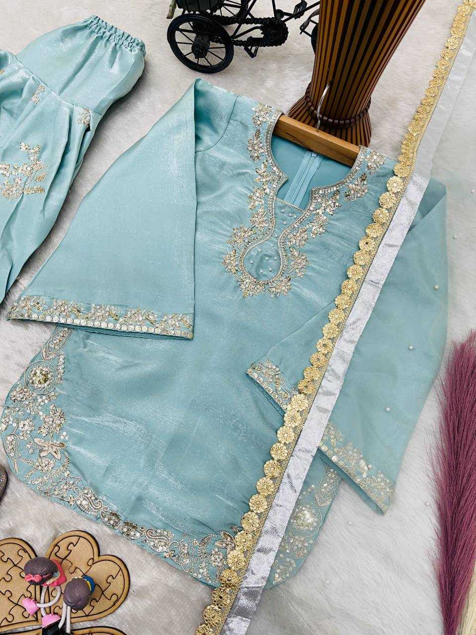 Ynf Cotton RIN234 248 Kids Wear Wholesale Kids Top & Pant Kids Designer Frock Kids Party Wear Ethnic Manufacturer- Kids Exports