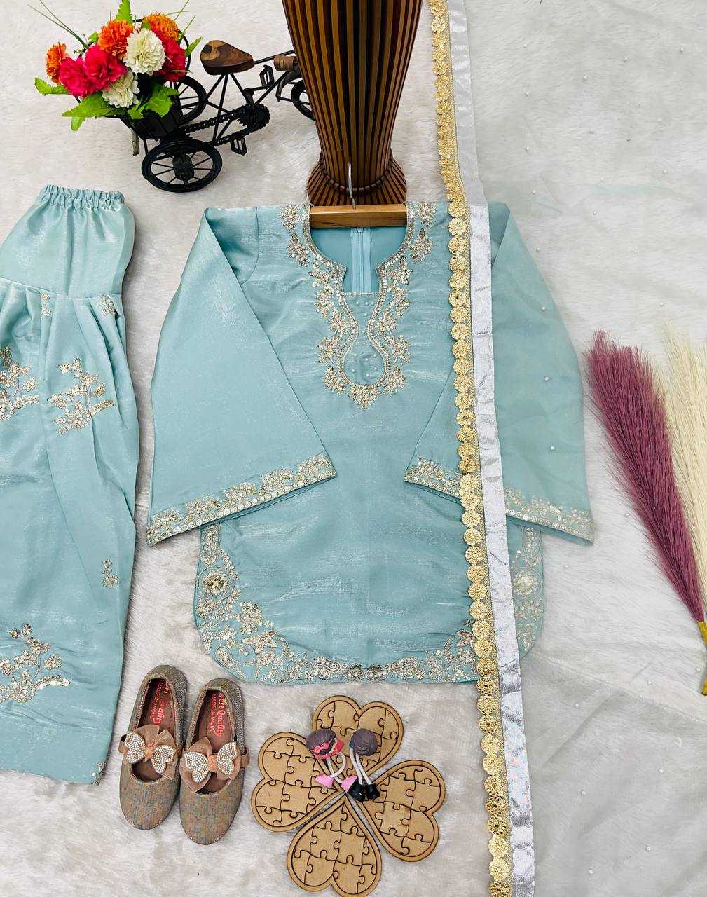 Ynf Cotton RIN234 248 Kids Wear Wholesale Kids Top & Pant Kids Designer Frock Kids Party Wear Ethnic Manufacturer- Kids Exports