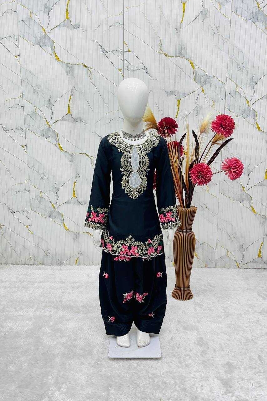 Ynf Crepe RIN234 245 Kids Wear Wholesale Kids Top & Pant Kids Festive Wear Kids Party Wear Ethnic Manufacturer- Kids Exports
