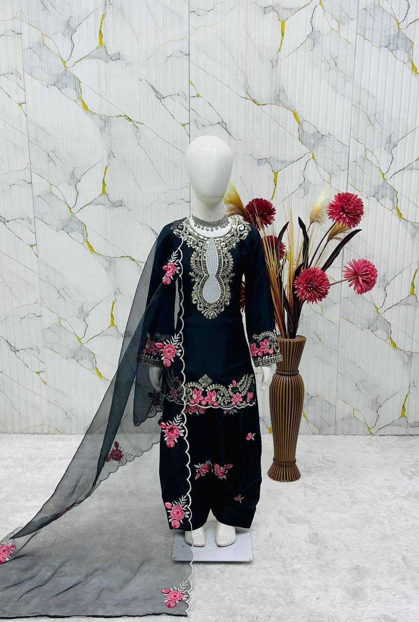 Ynf Crepe RIN234 245 Kids Wear Wholesale Kids Top & Pant Kids Festive Wear Kids Party Wear Ethnic Manufacturer- Kids Exports
