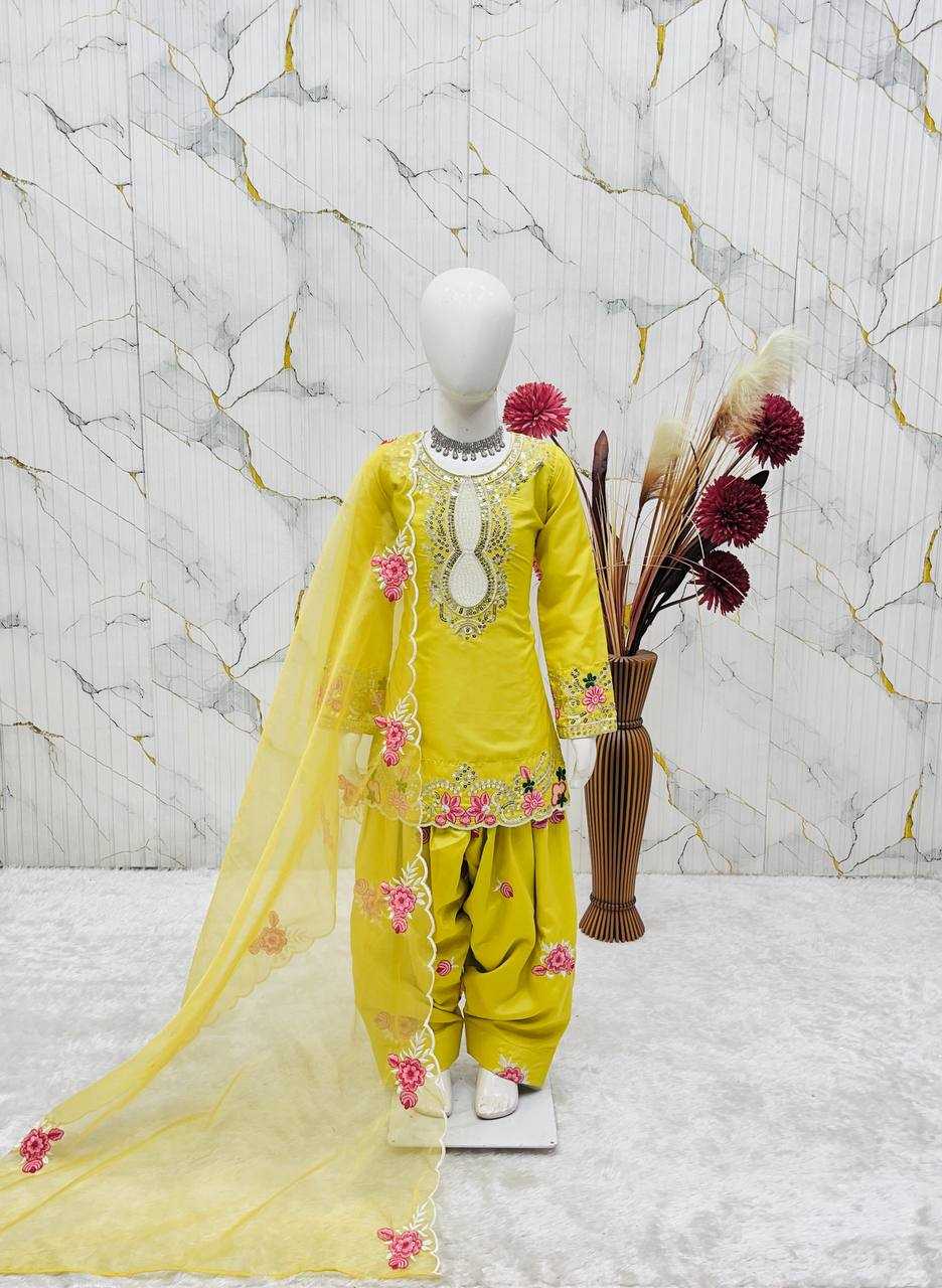 Ynf Crepe RIN234 245 Kids Wear Wholesale Kids Top & Pant Kids Festive Wear Kids Party Wear Ethnic Manufacturer- Kids Exports