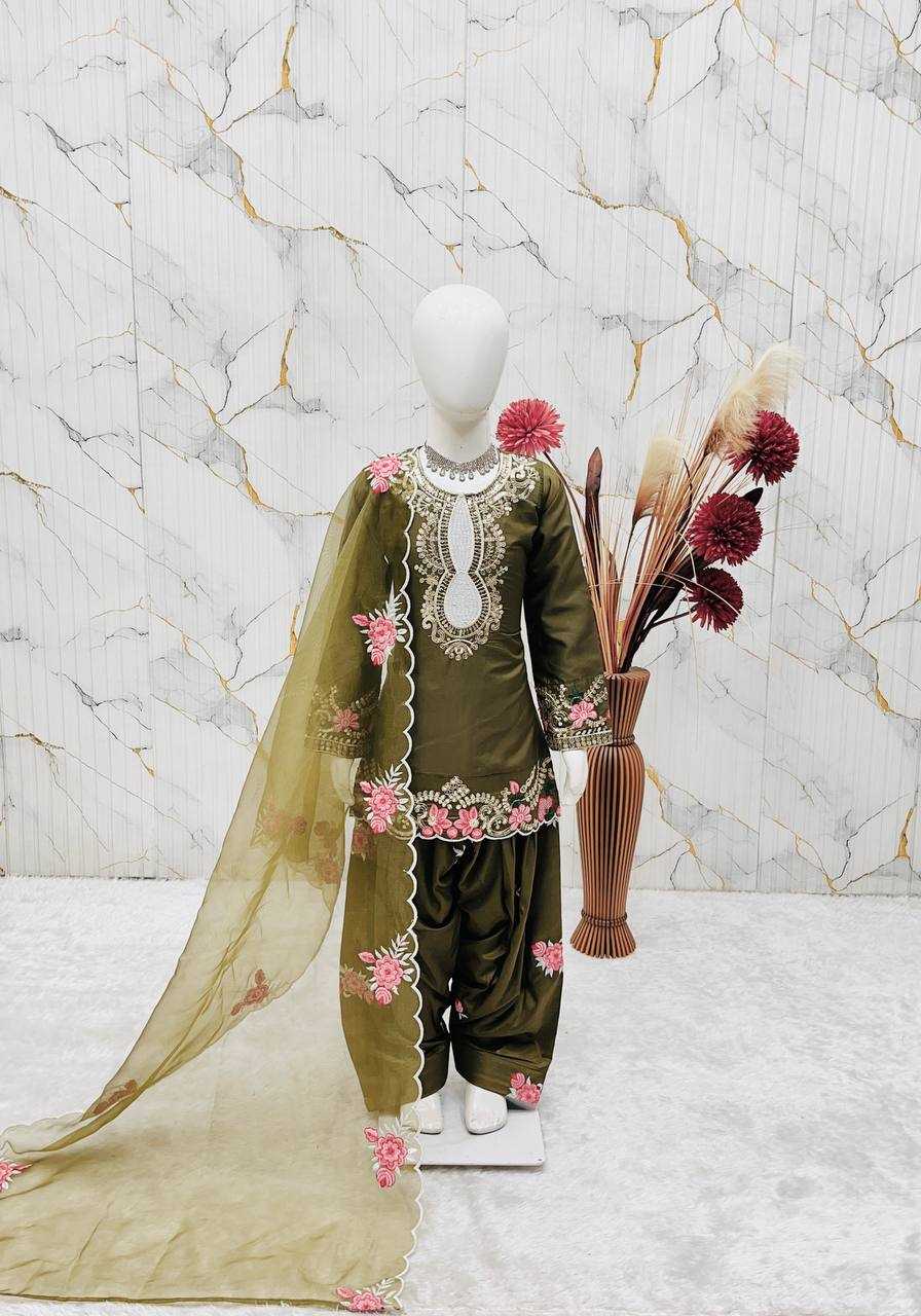 Ynf Crepe RIN234 245 Kids Wear Wholesale Kids Top & Pant Kids Festive Wear Kids Party Wear Ethnic Manufacturer- Kids Exports