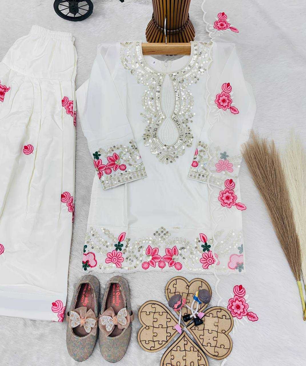 Ynf Crepe RIN234 245 Kids Wear Wholesale Kids Top & Pant Kids Festive Wear Kids Party Wear Ethnic Manufacturer- Kids Exports