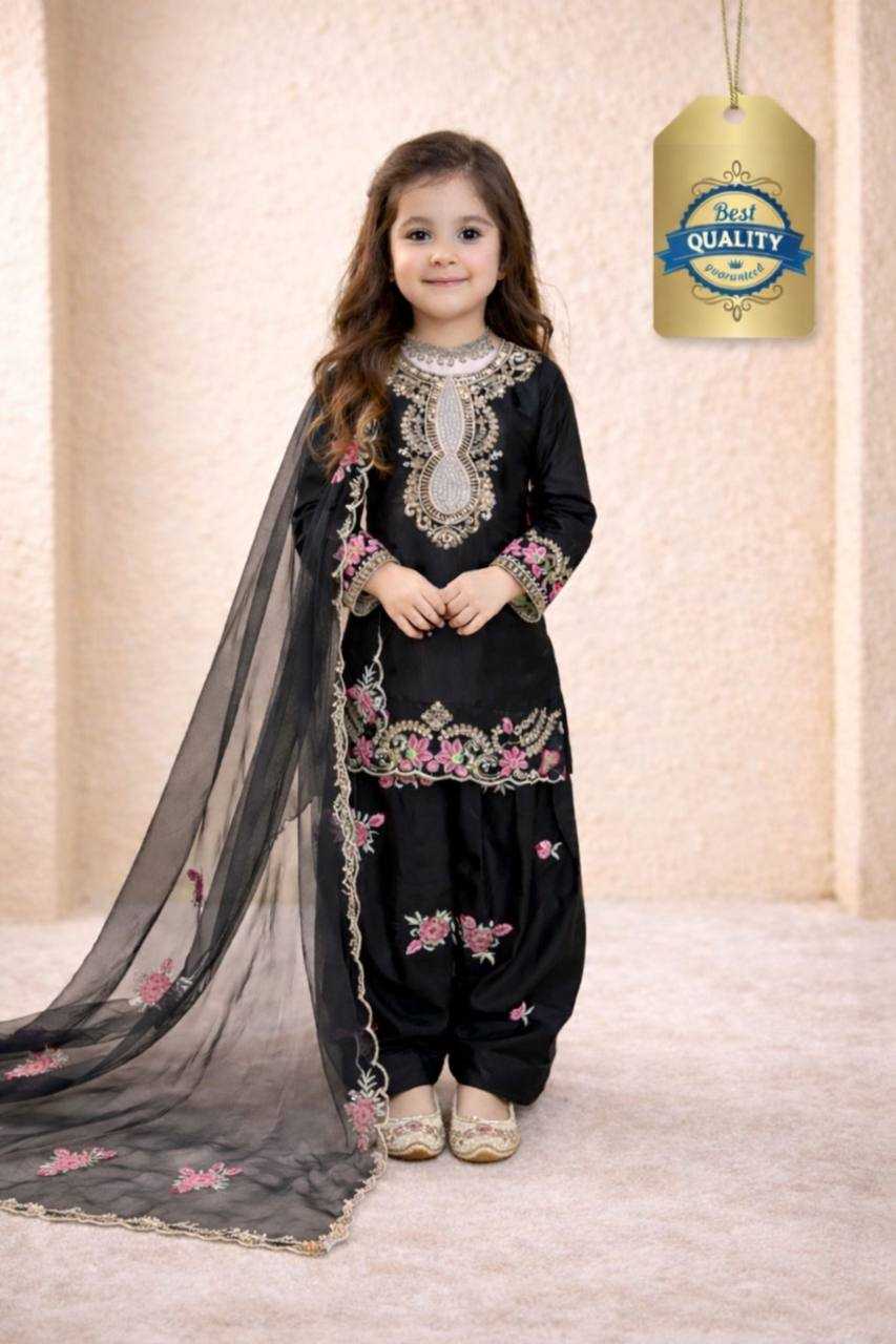 Ynf Crepe RIN234 245 Kids Wear Wholesale Kids Top & Pant Kids Festive Wear Kids Party Wear Ethnic Manufacturer- Kids Exports