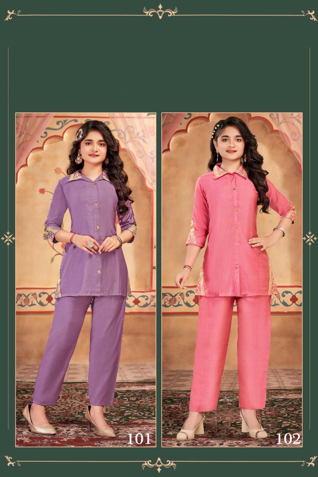 Ynf Fancy KESH530 Star Girl Kids Wear Wholesale Kids Co-ord Set Manufacturer- Kids Exports