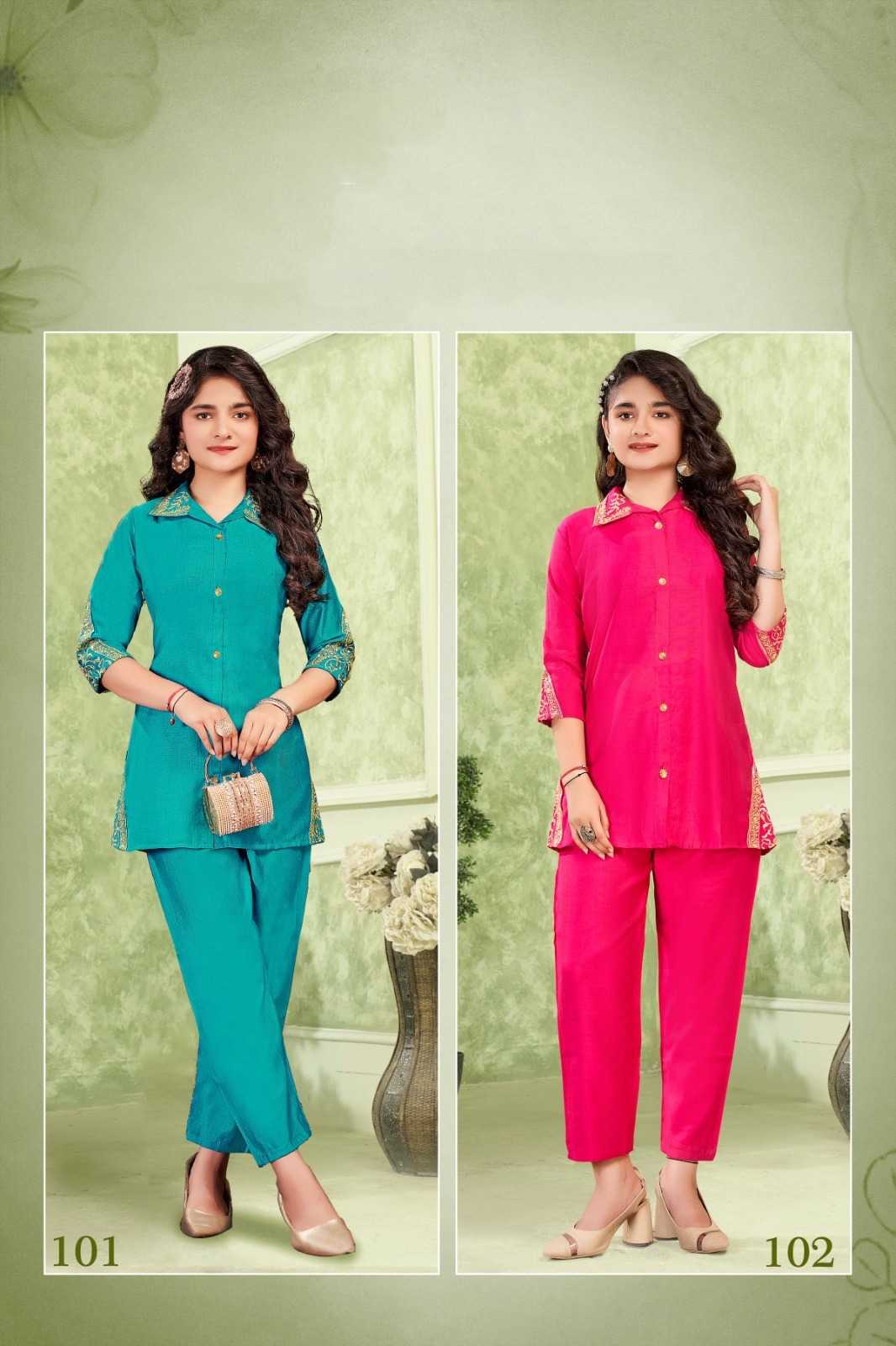 Ynf Fancy KESH530 Star Girl Kids Wear Wholesale Kids Co-ord Set Manufacturer- Kids Exports