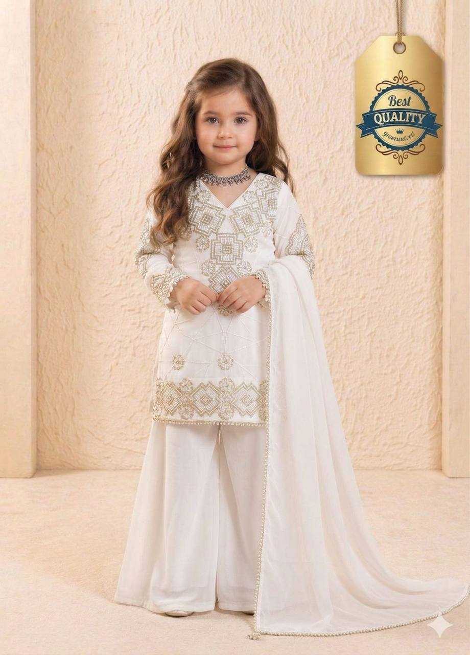 Ynf Faux Georgette RIN234 247 Kids Wear Wholesale Kids Top & Pant Kids Traditional Outfits Kids Party Wear Ethnic Manufacturer- Kids Exports