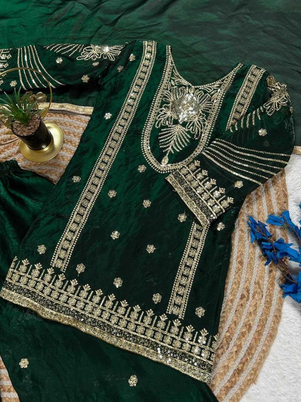 Ynf FENDY KESH167 Party Kids Wear Wholesale Kids Top & Pant Embroidered Frock Kids Party Wear Ethnic Manufacturer- Kids Exports