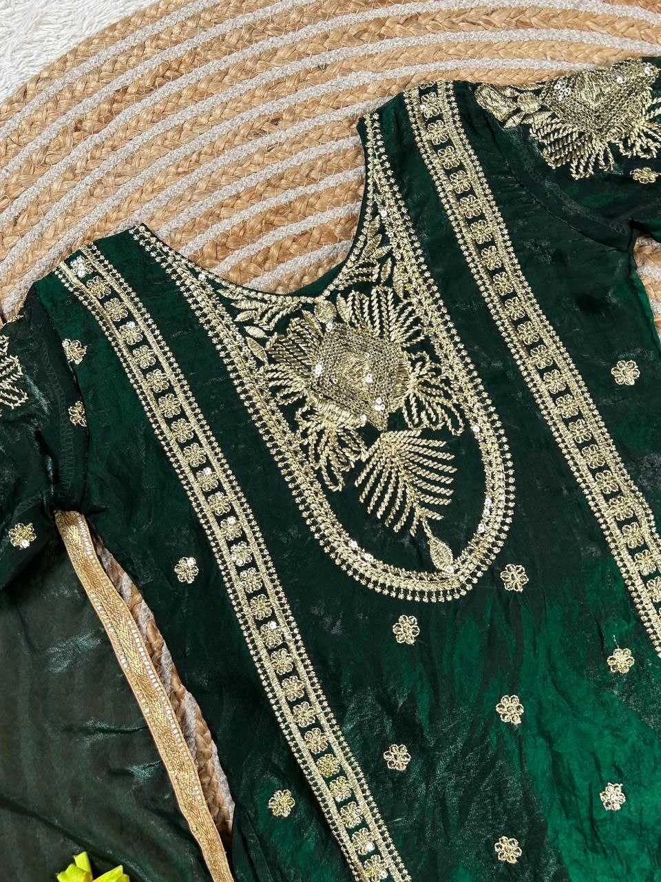 Ynf FENDY KESH167 Party Kids Wear Wholesale Kids Top & Pant Embroidered Frock Kids Party Wear Ethnic Manufacturer- Kids Exports
