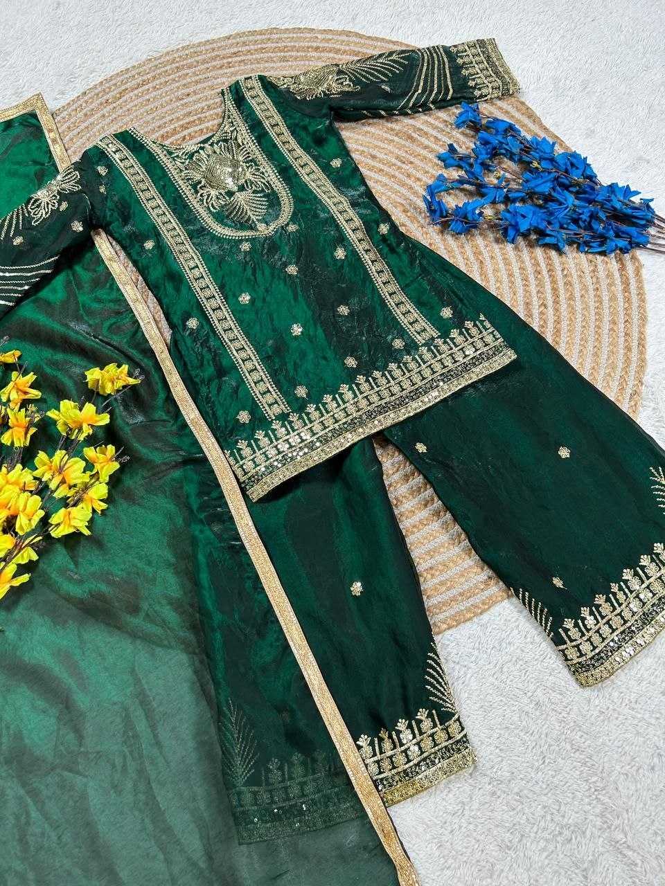 Ynf FENDY KESH167 Party Kids Wear Wholesale Kids Top & Pant Embroidered Frock Kids Party Wear Ethnic Manufacturer- Kids Exports