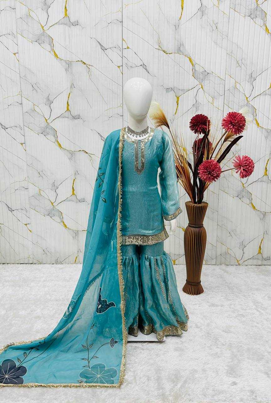 Ynf FENDY RIN234 246 Kids Wear Wholesale Kids Sharara Kids Suit Kids Party Wear Ethnic Manufacturer- Kids Exports