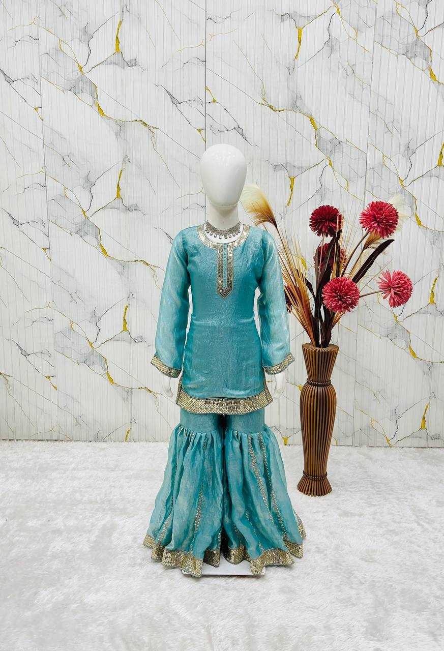 Ynf FENDY RIN234 246 Kids Wear Wholesale Kids Sharara Kids Suit Kids Party Wear Ethnic Manufacturer- Kids Exports
