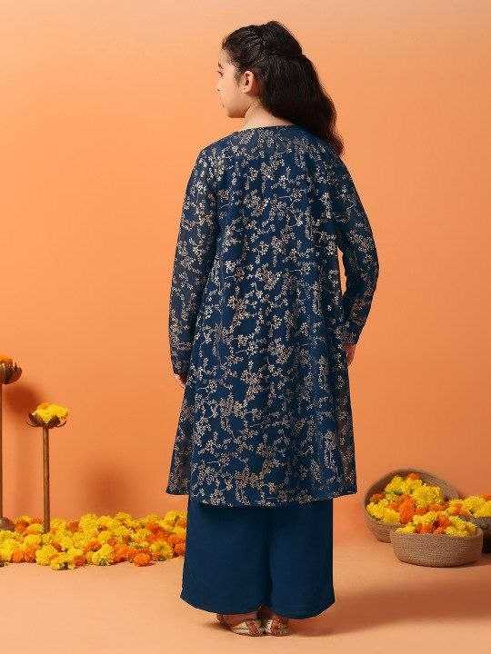 Ynf Georgette KESH461 246 Kids Wear Wholesale Kids Top & Pant Kids Traditional Outfits Kids Party Wear Ethnic Manufacturer- Kids Exports