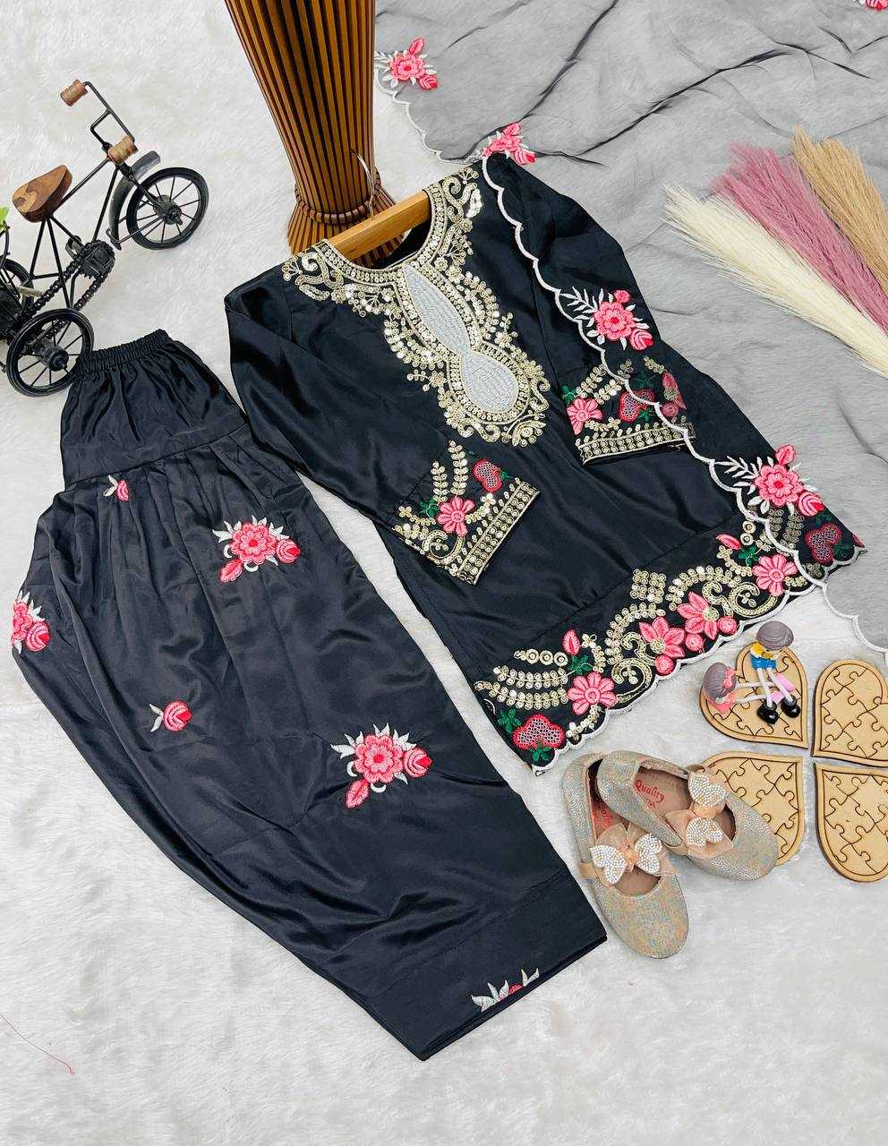 Ynf Heavy Crepe RIN234 245 Kids Wear Wholesale Kids Suit Kids Festive Wear Kids Party Wear Ethnic Manufacturer- Kids Exports