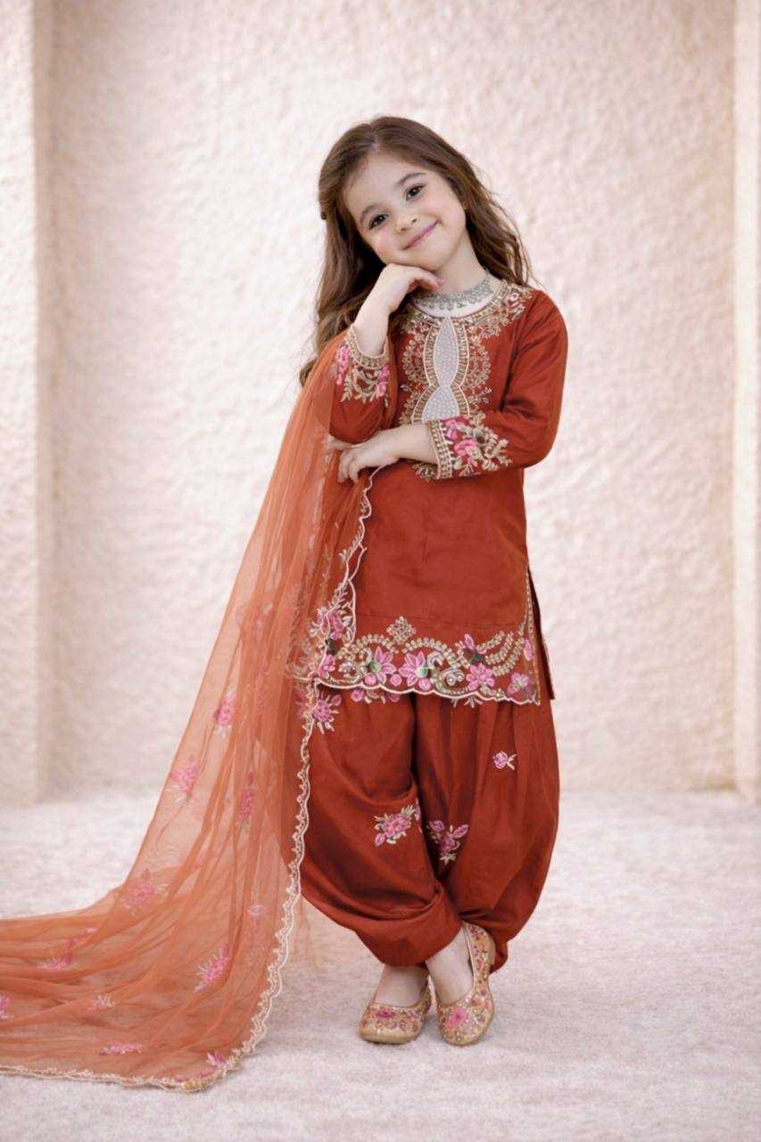 Ynf Heavy Crepe RIN234 245 Kids Wear Wholesale Kids Suit Kids Festive Wear Kids Party Wear Ethnic Manufacturer- Kids Exports