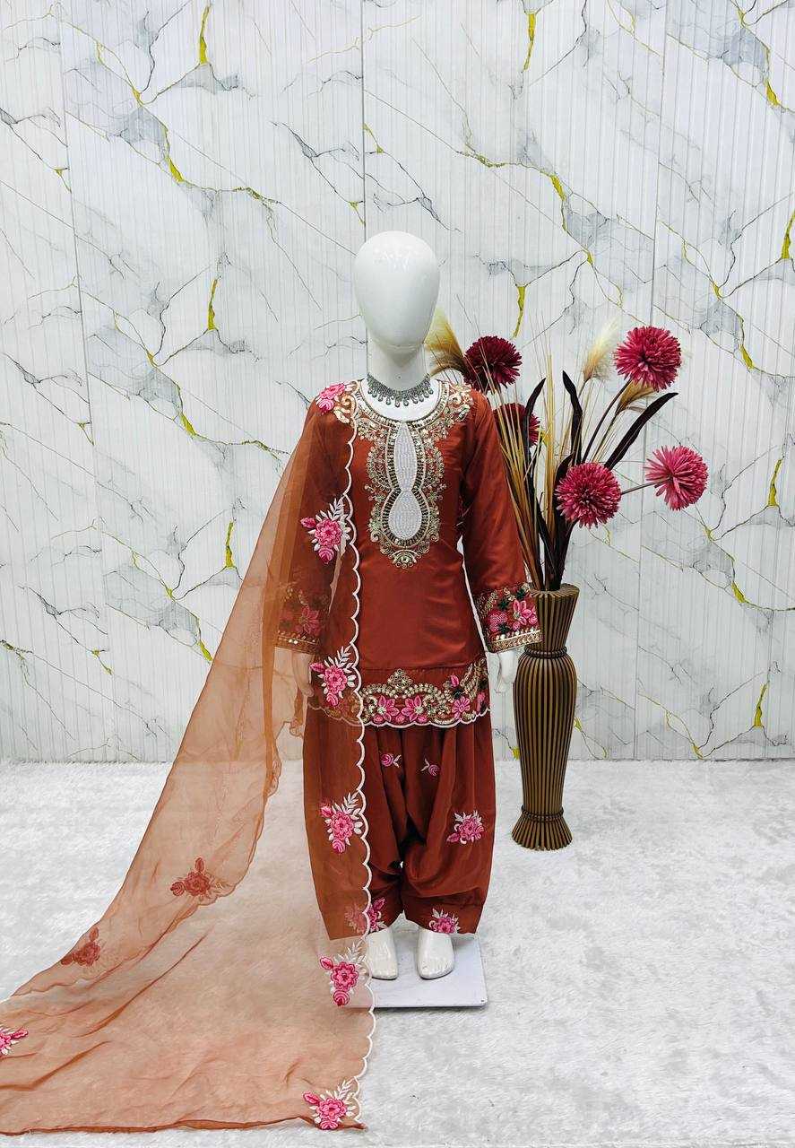 Ynf Heavy Crepe RIN234 245 Kids Wear Wholesale Kids Suit Kids Festive Wear Kids Party Wear Ethnic Manufacturer- Kids Exports