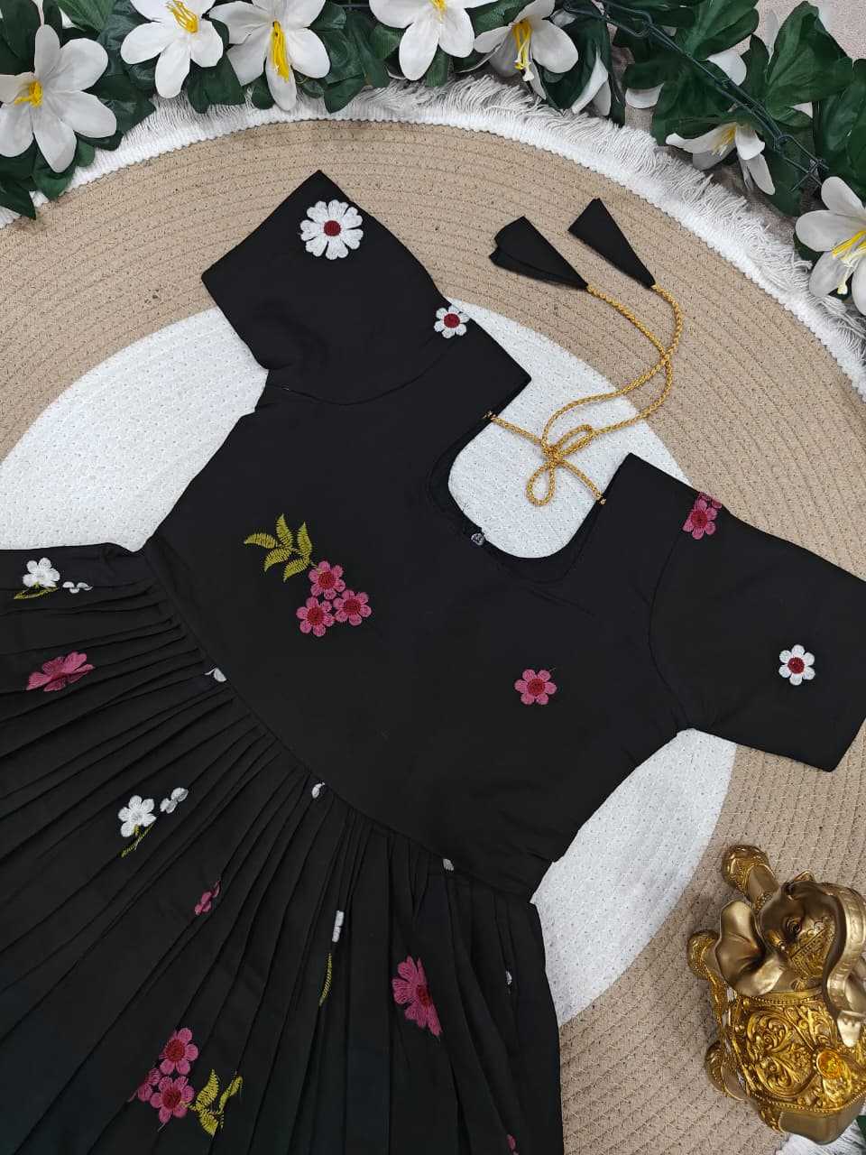 Ynf Pure Cotton KESH505 Summer Kids Wear Wholesale Kids Gown Kids Designer Frock Kids Party Wear Ethnic Manufacturer- Kids Exports