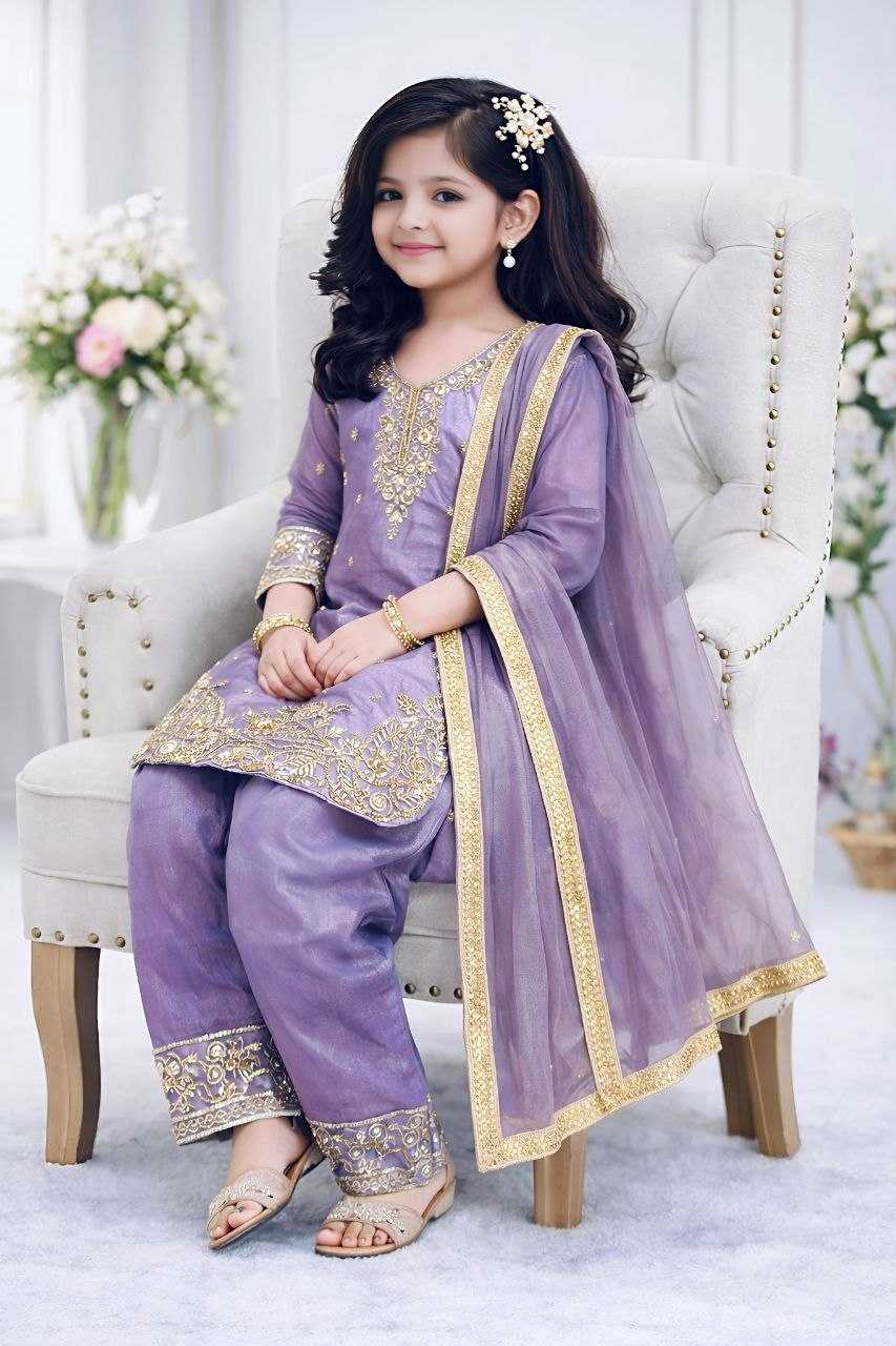 Ynf Pure Silk KESH167 GMY Kids Wear Wholesale Kids Suit Kids Traditional Outfits Kids Party Wear Ethnic Manufacturer- Kids Exports