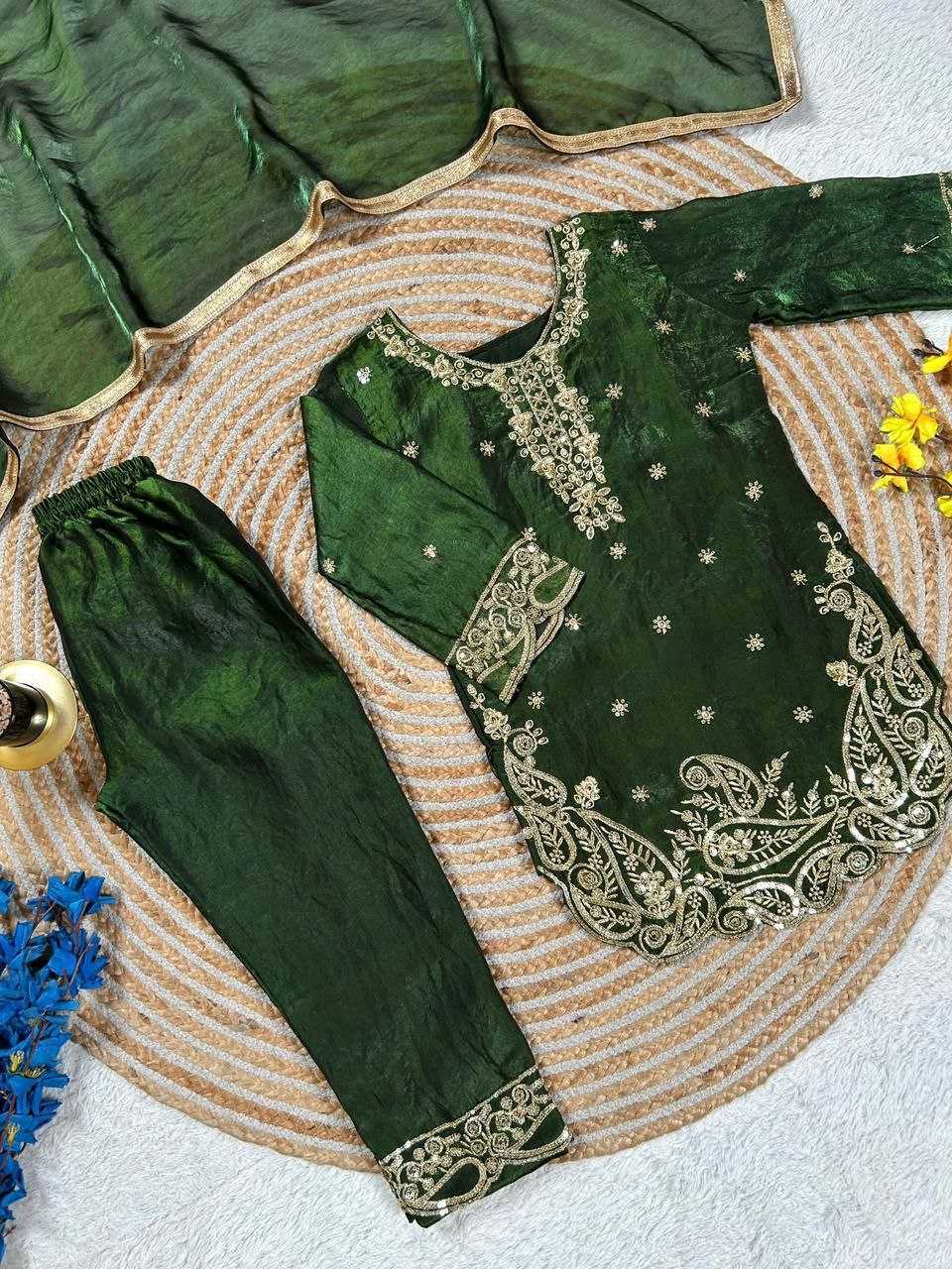 Ynf Pure Silk KESH167 nights Kids Wear Wholesale Kids Suit Kids Festive Wear Kids Party Wear Ethnic Manufacturer- Kids Exports