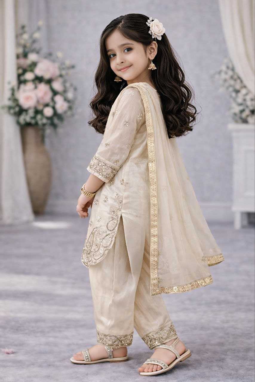 Ynf Pure Silk KESH167 nights Kids Wear Wholesale Kids Suit Kids Festive Wear Kids Party Wear Ethnic Manufacturer- Kids Exports