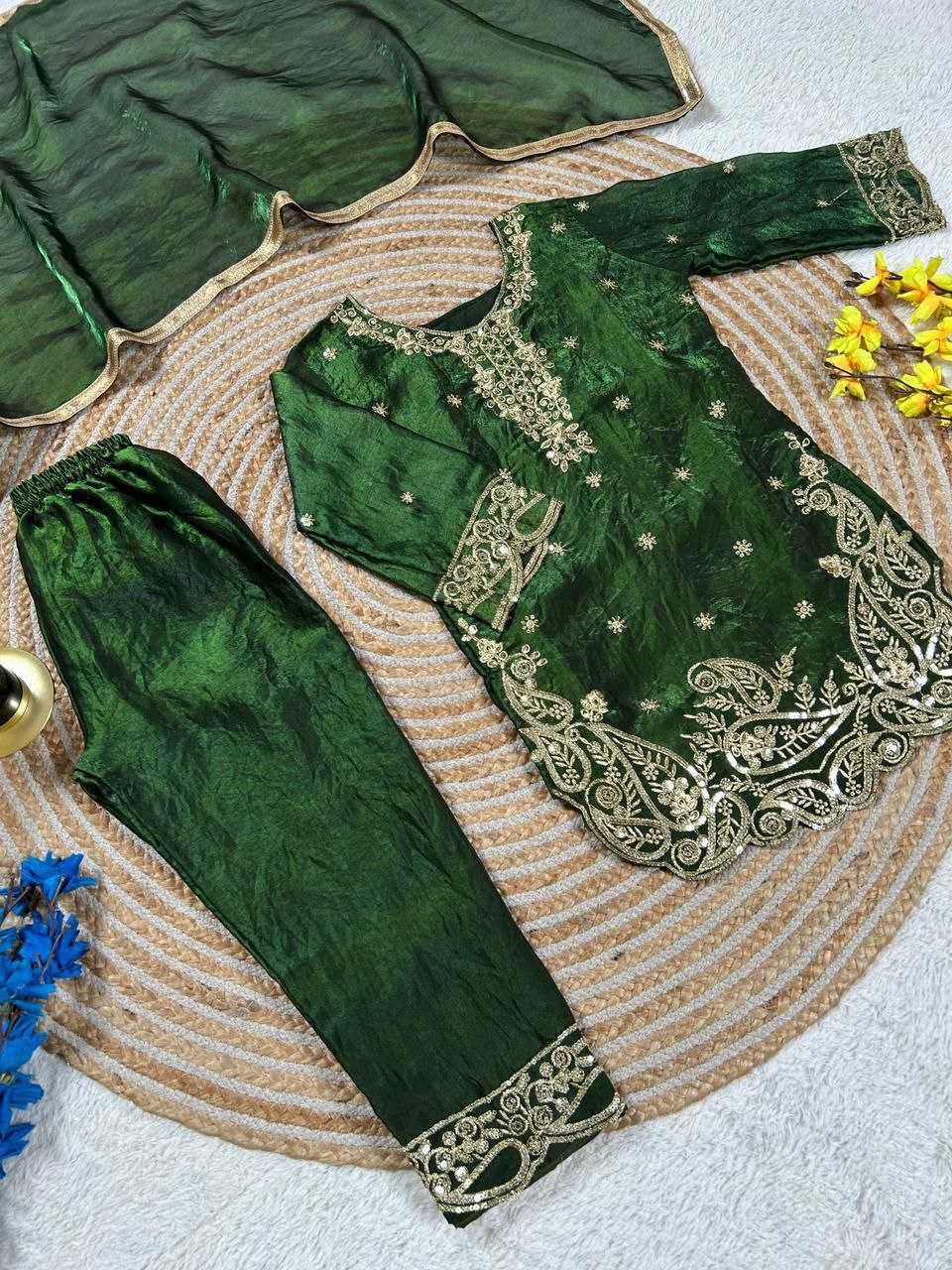 Ynf Pure Silk KESH167 nights Kids Wear Wholesale Kids Suit Kids Festive Wear Kids Party Wear Ethnic Manufacturer- Kids Exports