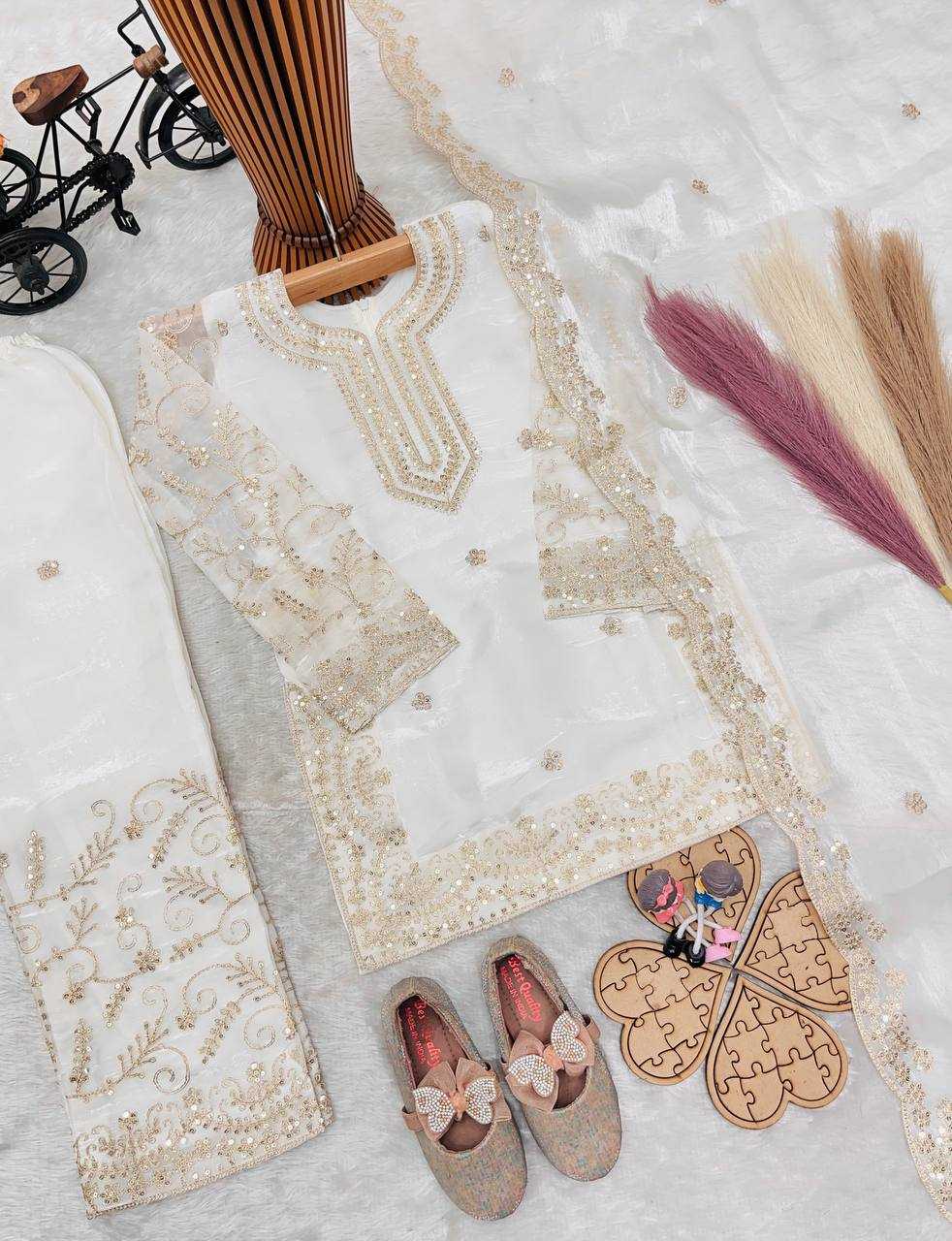 Ynf Pure Silk RIN234 244 Kids Wear Wholesale Kids Sharara Kids Traditional Outfits Kids Party Wear Ethnic Manufacturer- Kids Exports