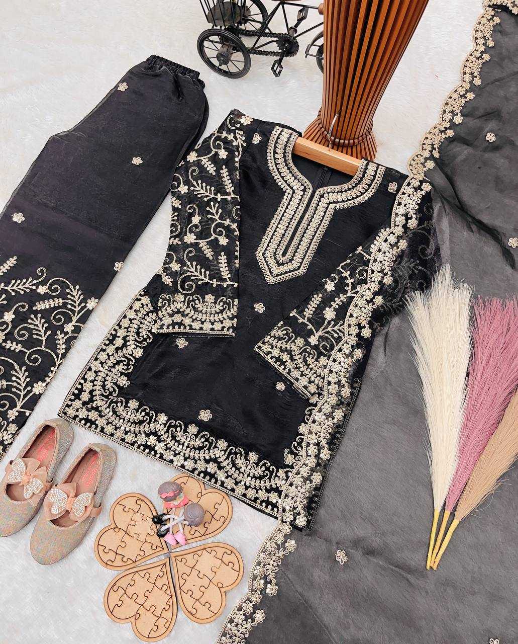 Ynf Pure Silk RIN234 244 Kids Wear Wholesale Kids Sharara Kids Traditional Outfits Kids Party Wear Ethnic Manufacturer- Kids Exports