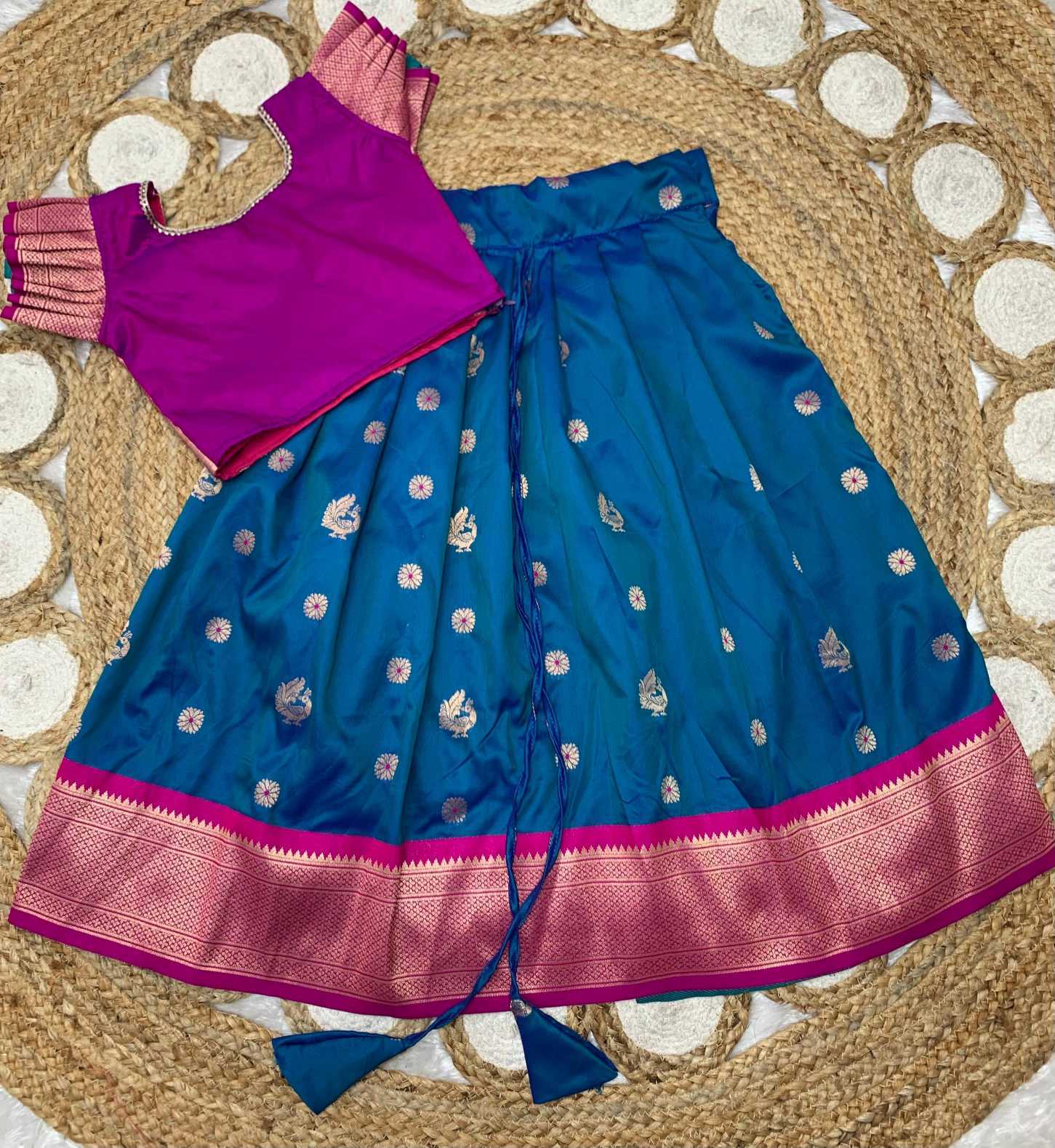 Ynf Soft Silk KESH685 Baizeenah Kids Wear Wholesale Kids Lehenga Kids Lehenga Choli Baby Girl Lehenga Manufacturer- Kids Exports