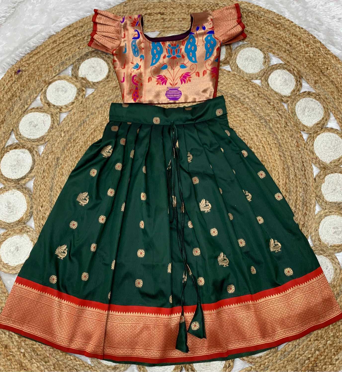 Ynf Soft Silk KESH685 Baizeenah Kids Wear Wholesale Kids Lehenga Kids Lehenga Choli Baby Girl Lehenga Manufacturer- Kids Exports