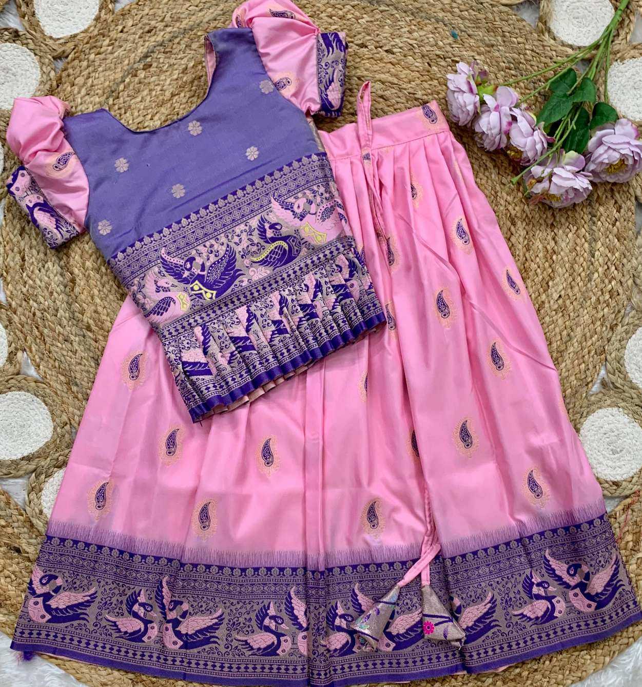 Ynf Soft Silk KESH685 Fariyaza Kids Wear Wholesale Kids Lehenga Kids Lehenga Choli Baby Girl Lehenga Manufacturer- Kids Exports