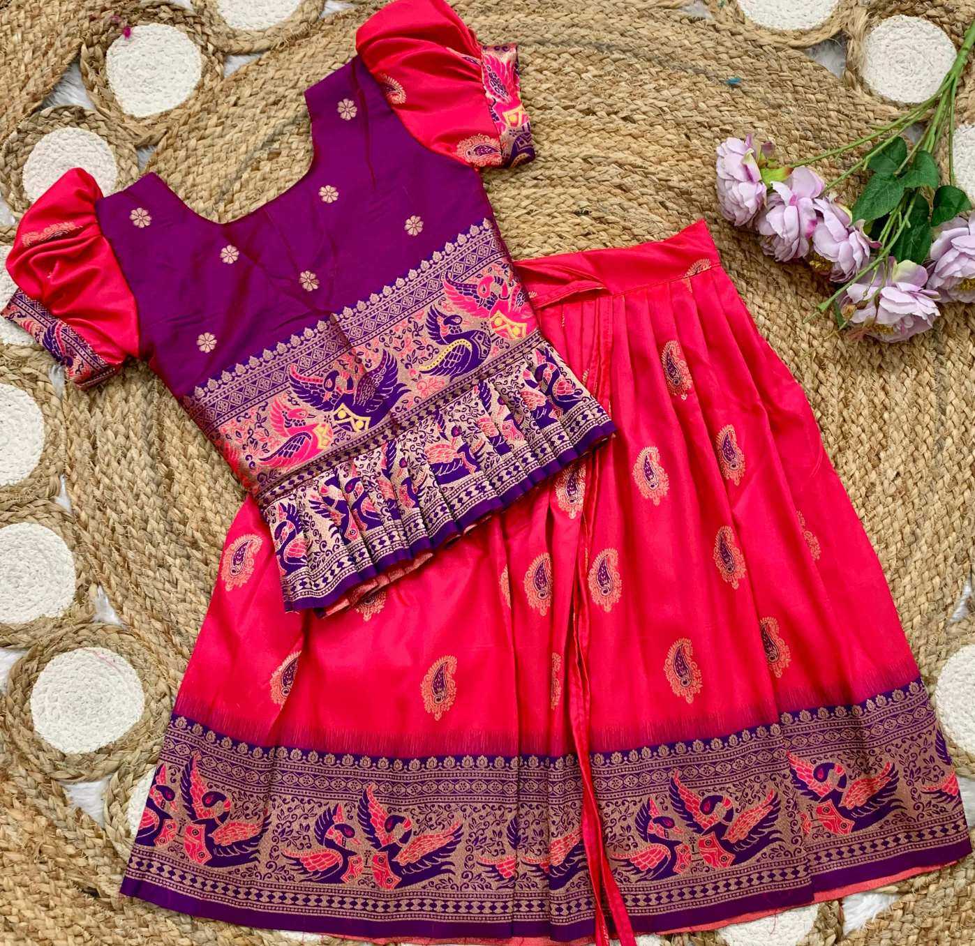 Ynf Soft Silk KESH685 Fariyaza Kids Wear Wholesale Kids Lehenga Kids Lehenga Choli Baby Girl Lehenga Manufacturer- Kids Exports
