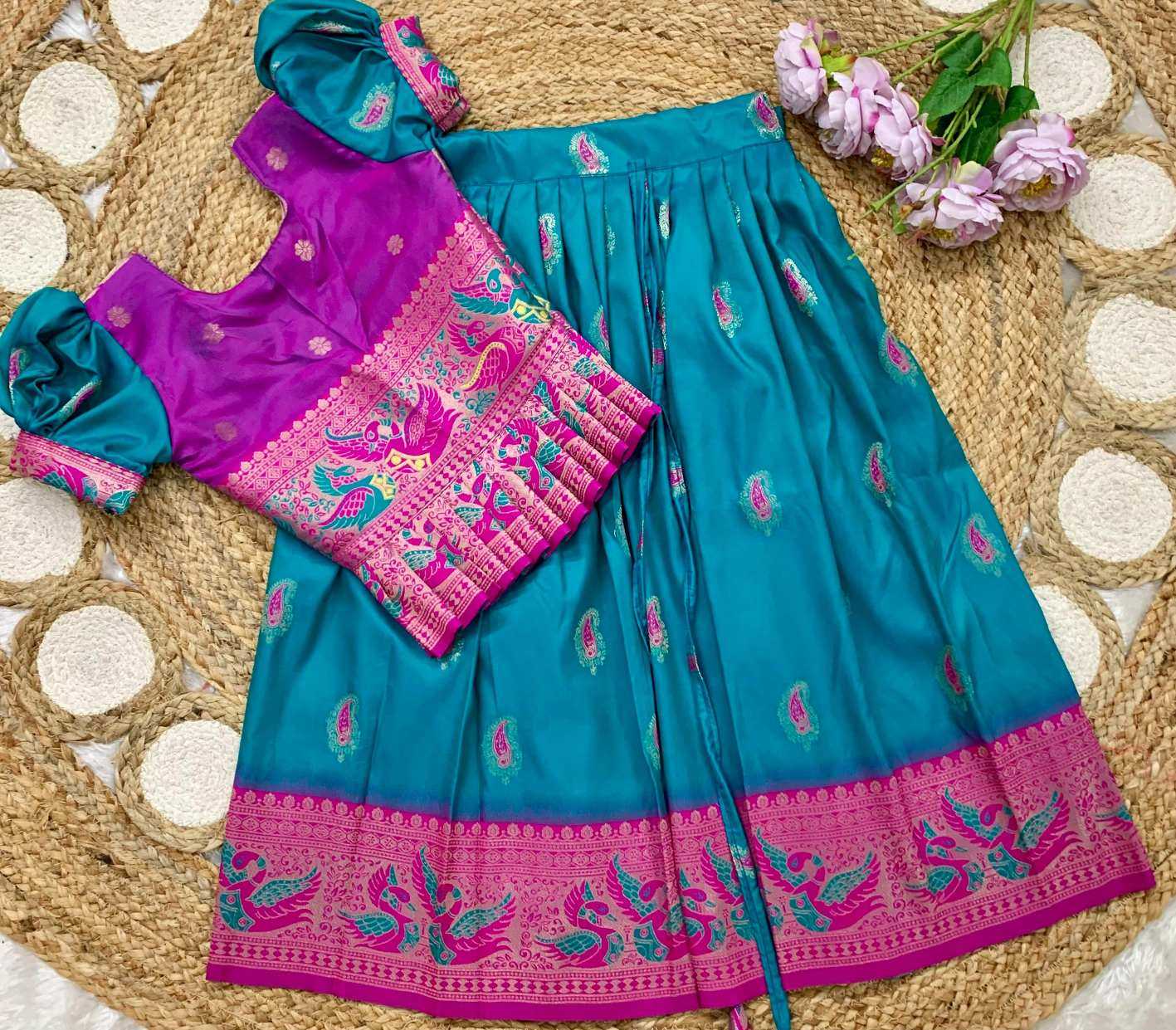 Ynf Soft Silk KESH685 Fariyaza Kids Wear Wholesale Kids Lehenga Kids Lehenga Choli Baby Girl Lehenga Manufacturer- Kids Exports