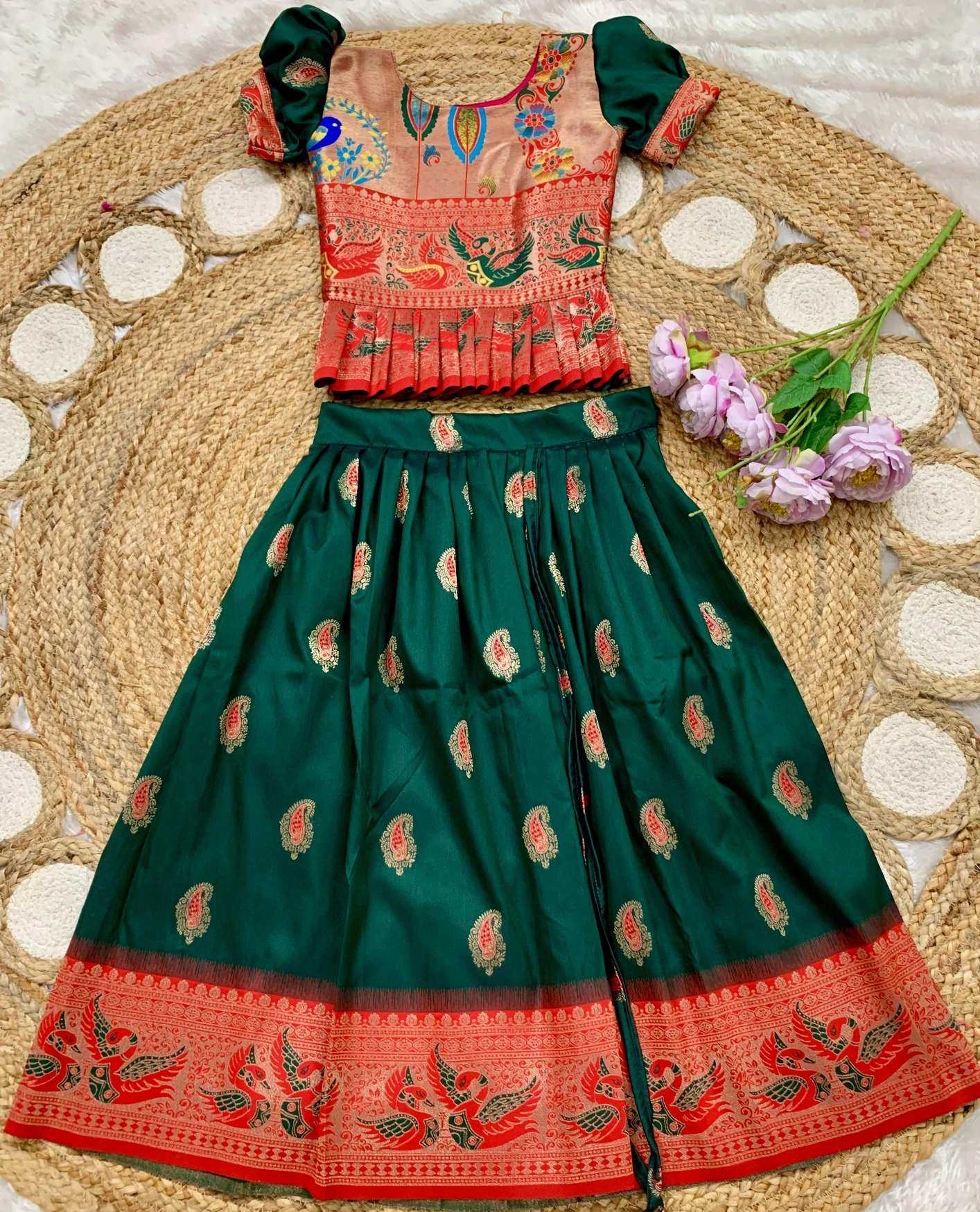 Ynf Soft Silk KESH685 Fariyaza Kids Wear Wholesale Kids Lehenga Kids Lehenga Choli Baby Girl Lehenga Manufacturer- Kids Exports