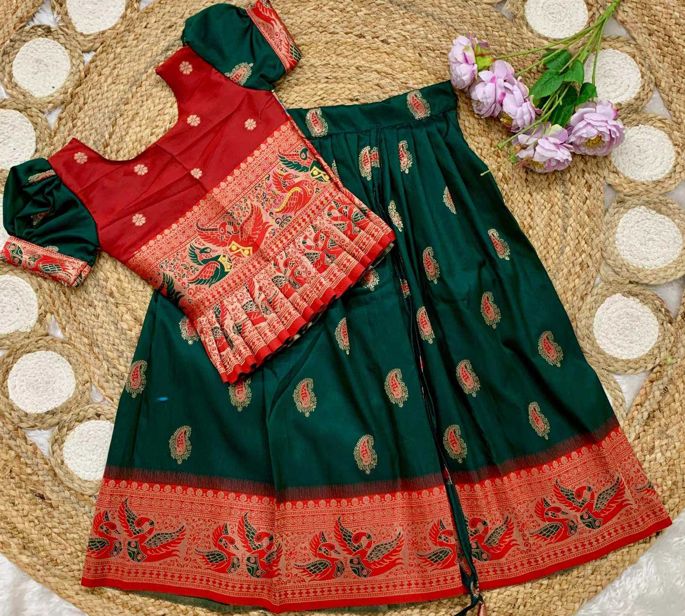 Ynf Soft Silk KESH685 Fariyaza Kids Wear Wholesale Kids Lehenga Kids Lehenga Choli Baby Girl Lehenga Manufacturer- Kids Exports