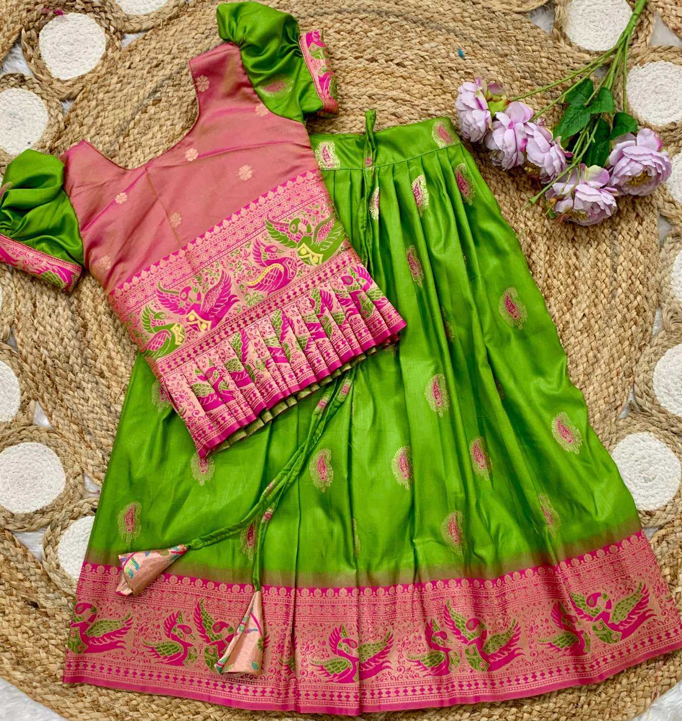 Ynf Soft Silk KESH685 Fariyaza Kids Wear Wholesale Kids Lehenga Kids Lehenga Choli Baby Girl Lehenga Manufacturer- Kids Exports
