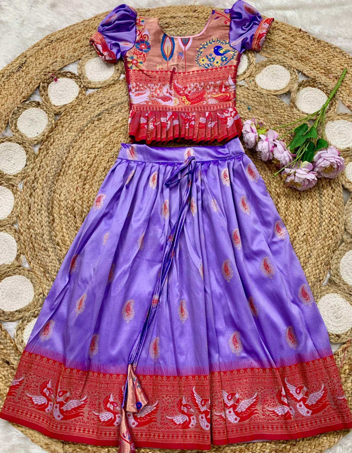 Ynf Soft Silk KESH685 Fariyaza Kids Wear Wholesale Kids Lehenga Kids Lehenga Choli Baby Girl Lehenga Manufacturer- Kids Exports