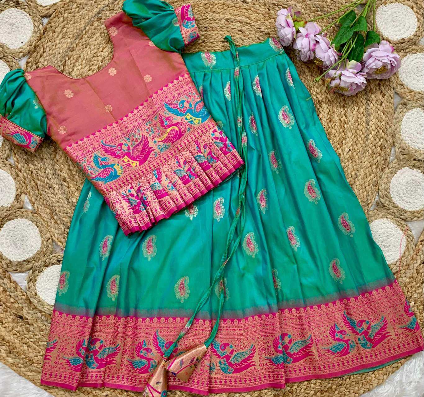 Ynf Soft Silk KESH685 Fariyaza Kids Wear Wholesale Kids Lehenga Kids Lehenga Choli Baby Girl Lehenga Manufacturer- Kids Exports