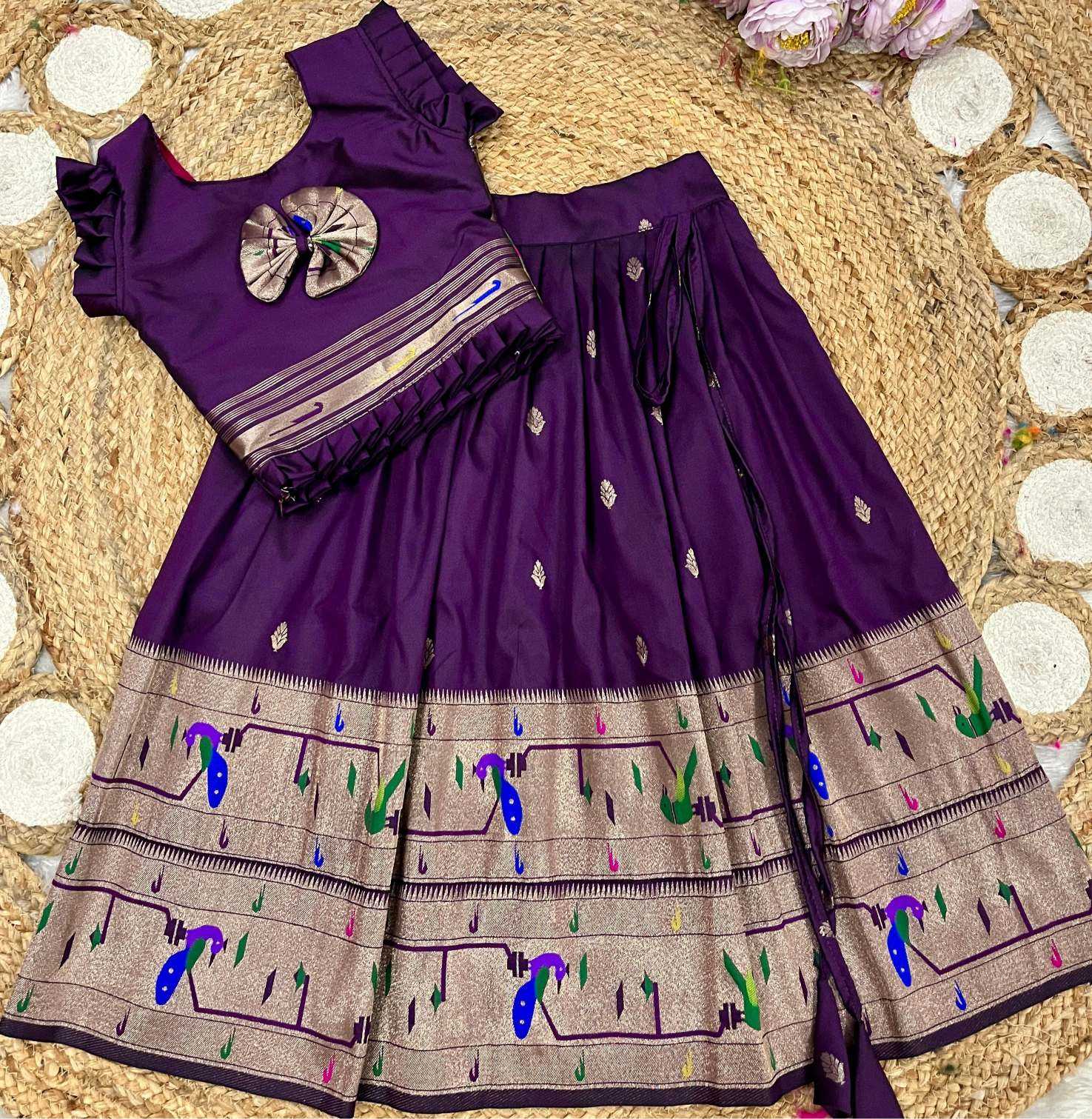 Ynf Soft Silk KESH685 Ibaara Kids Wear Wholesale Kids Gown Kids Ethnic Gowns Manufacturer- Kids Exports