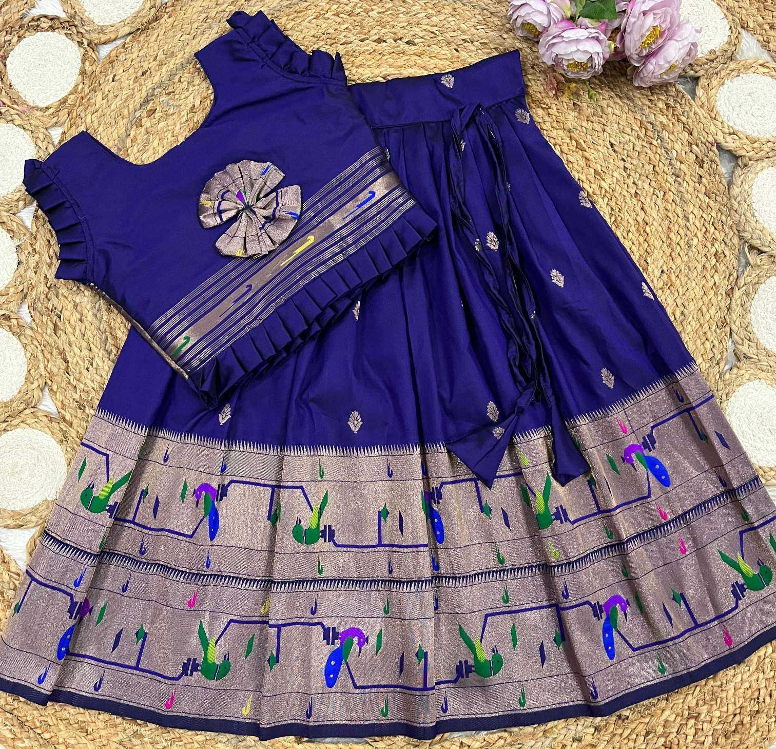 Ynf Soft Silk KESH685 Ibaara Kids Wear Wholesale Kids Gown Kids Ethnic Gowns Manufacturer- Kids Exports