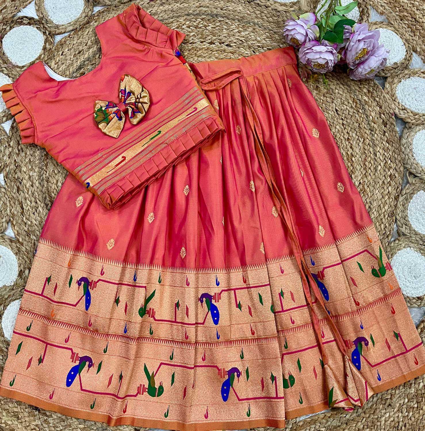 Ynf Soft Silk KESH685 Ibaara Kids Wear Wholesale Kids Gown Kids Ethnic Gowns Manufacturer- Kids Exports