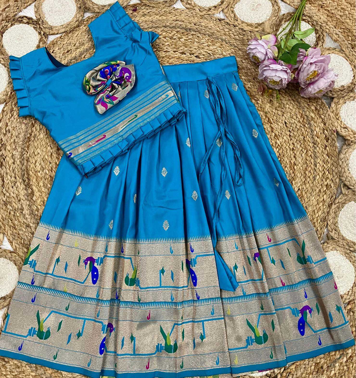 Ynf Soft Silk KESH685 Ibaara Kids Wear Wholesale Kids Gown Kids Ethnic Gowns Manufacturer- Kids Exports