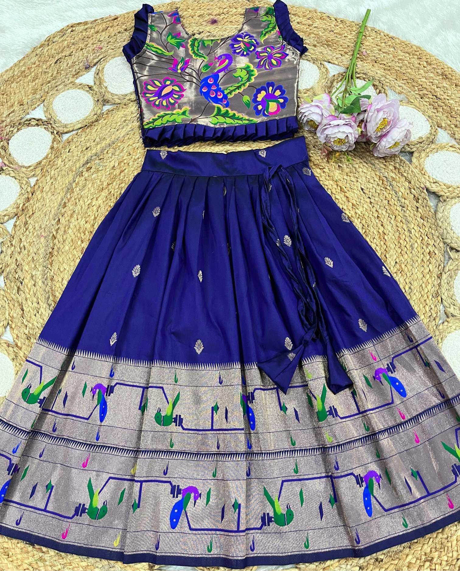 Ynf Soft Silk KESH685 Ibaara Kids Wear Wholesale Kids Gown Kids Ethnic Gowns Manufacturer- Kids Exports
