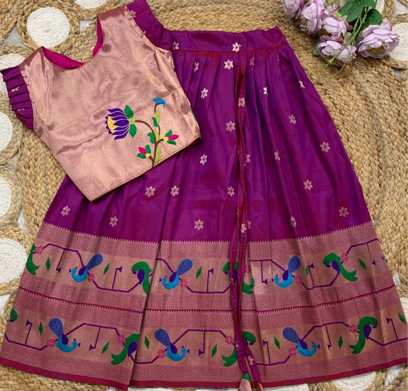 Ynf Soft Silk KESH685 MAHARANI BORDER Kids Wear Wholesale Kids Lehenga Kids Lehenga Choli Baby Girl Lehenga Manufacturer- Kids Exports