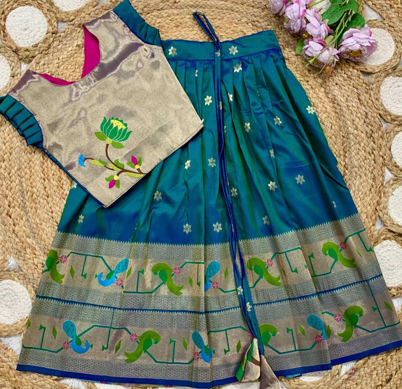 Ynf Soft Silk KESH685 MAHARANI BORDER Kids Wear Wholesale Kids Lehenga Kids Lehenga Choli Baby Girl Lehenga Manufacturer- Kids Exports