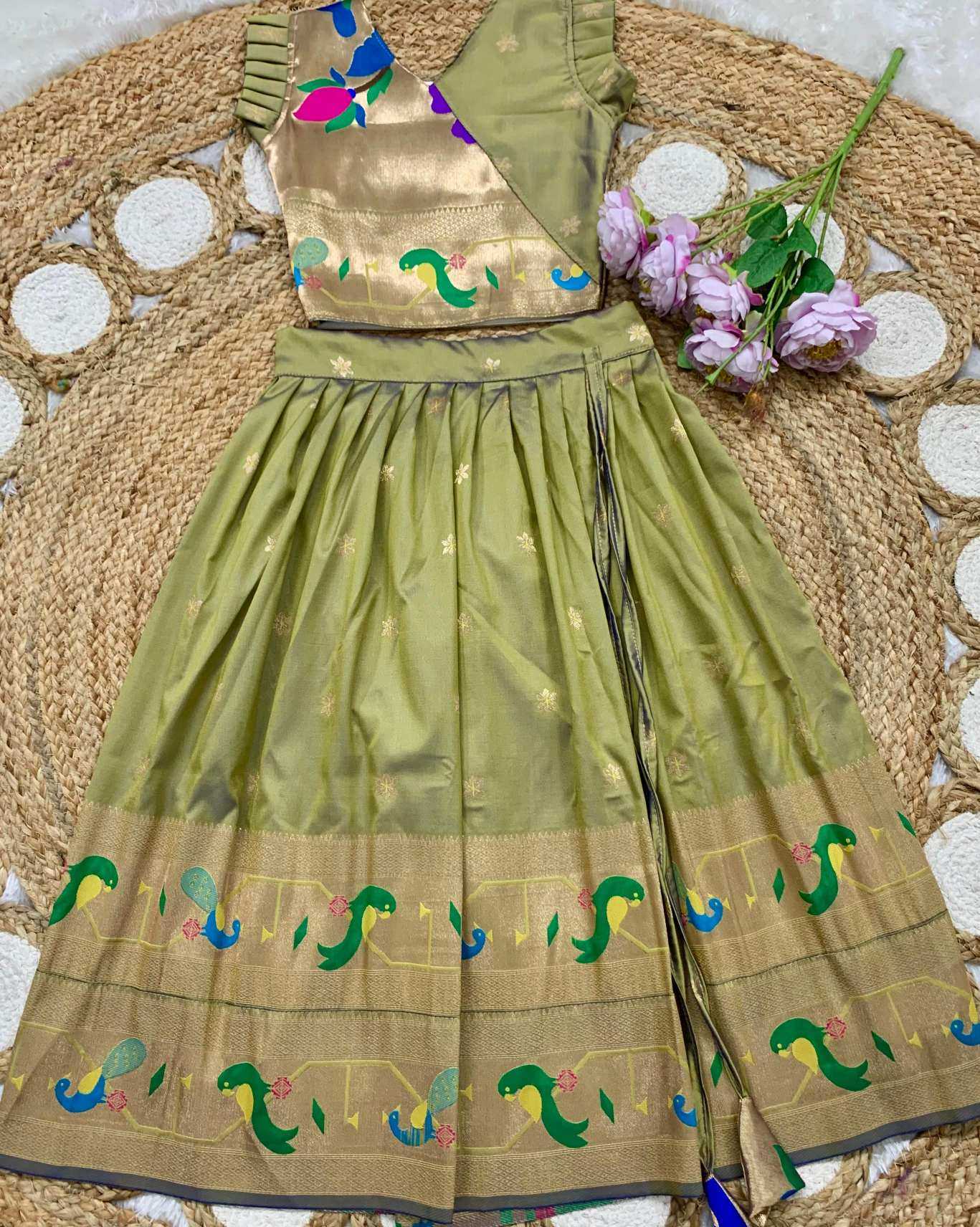Ynf Soft Silk KESH685 MAHARANI BORDER Kids Wear Wholesale Kids Lehenga Kids Lehenga Choli Baby Girl Lehenga Manufacturer- Kids Exports