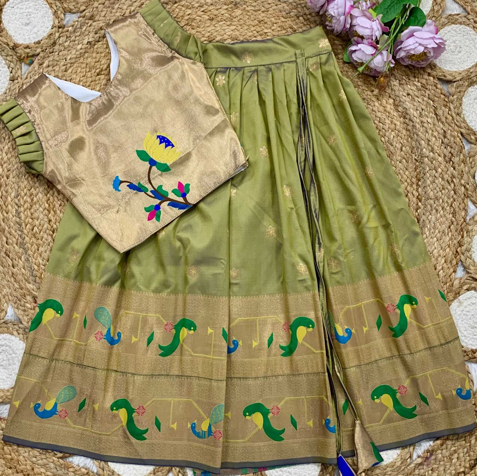 Ynf Soft Silk KESH685 MAHARANI BORDER Kids Wear Wholesale Kids Lehenga Kids Lehenga Choli Baby Girl Lehenga Manufacturer- Kids Exports