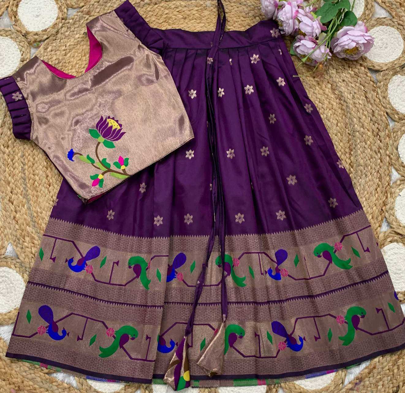 Ynf Soft Silk KESH685 MAHARANI BORDER Kids Wear Wholesale Kids Lehenga Kids Lehenga Choli Baby Girl Lehenga Manufacturer- Kids Exports