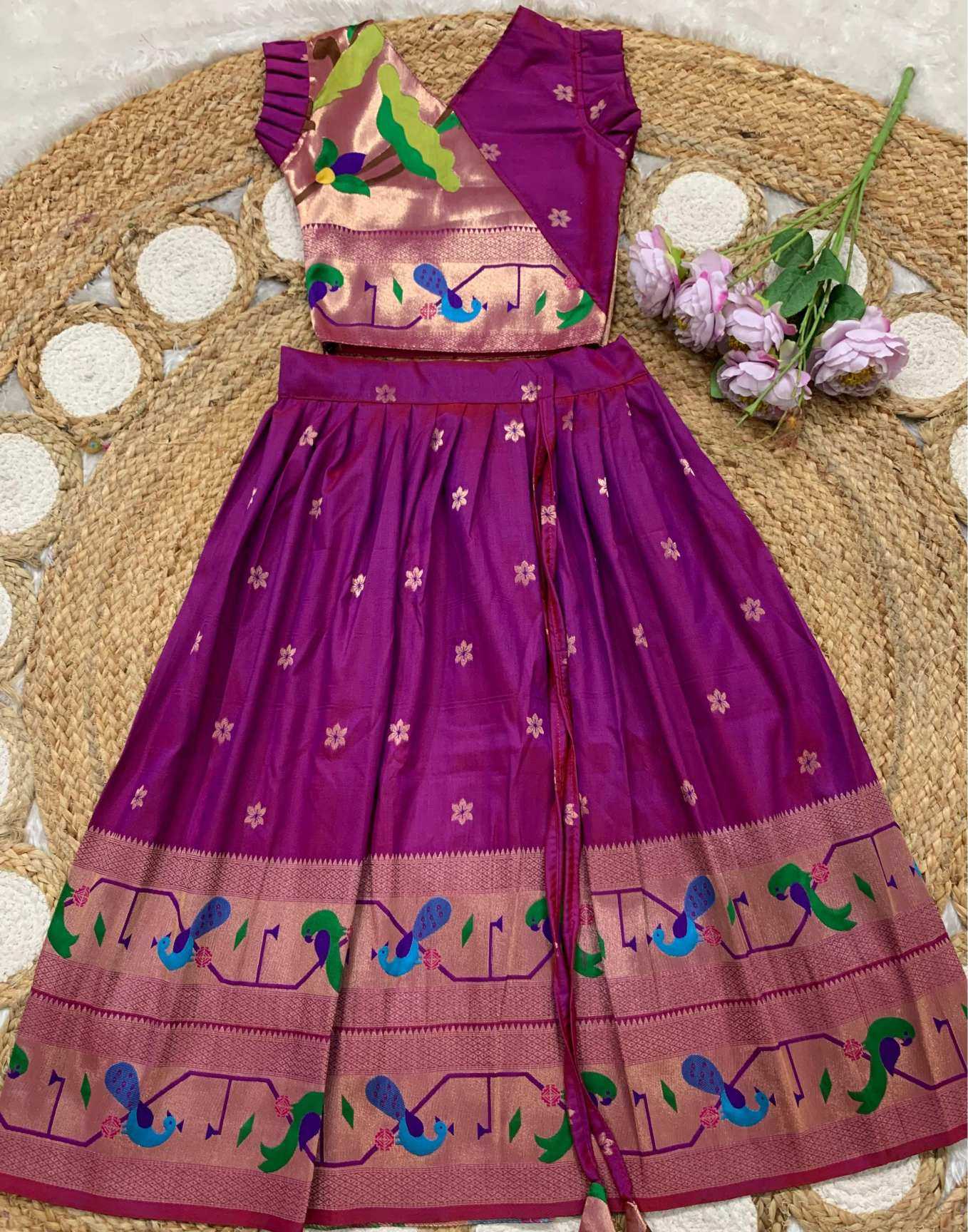 Ynf Soft Silk KESH685 MAHARANI BORDER Kids Wear Wholesale Kids Lehenga Kids Lehenga Choli Baby Girl Lehenga Manufacturer- Kids Exports