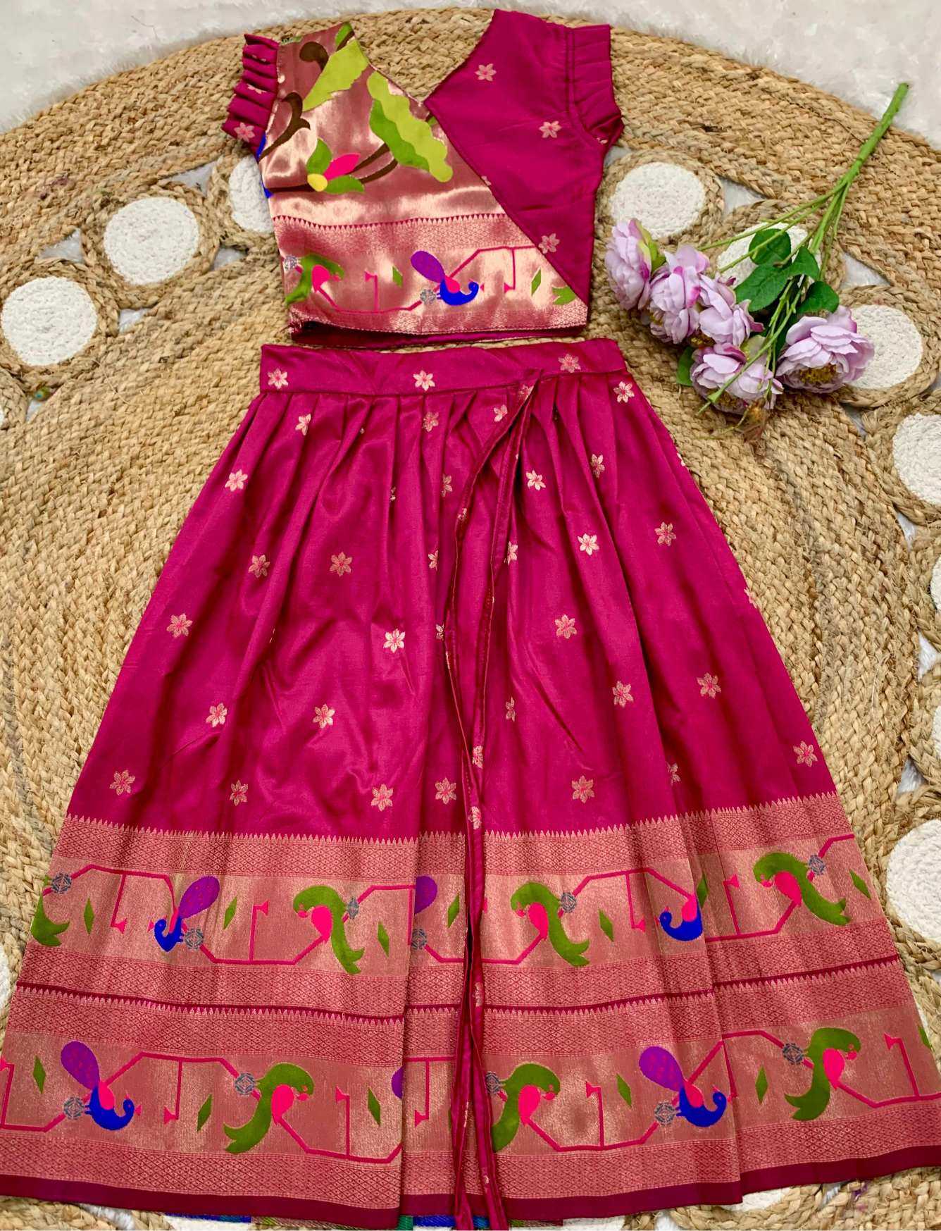 Ynf Soft Silk KESH685 MAHARANI BORDER Kids Wear Wholesale Kids Lehenga Kids Lehenga Choli Baby Girl Lehenga Manufacturer- Kids Exports